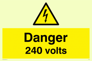 WE82: danger 240 volts