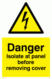 WE85: Isolate before removing cover