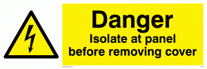 WE85: Isolate before removing cover