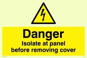 WE85: Isolate before removing cover