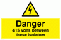 WE86: 415 volts between isolators
