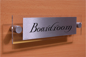 DV873: boardroom - door sign