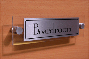 DV876: boardroom - door sign