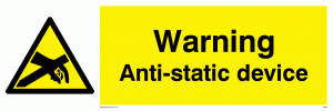 WE88: warning anti-static device