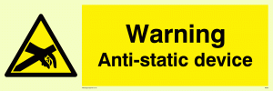 WE88: warning anti-static device