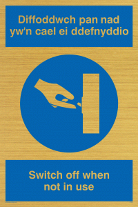 MV928: Switch off - bi-lingual Welsh
