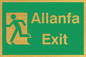 SB941: allanfa / exit - safety sign