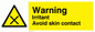 WN97: irritant avoid skin contact