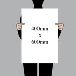 Size: 400x600mm / High Tack Vinyl / No Holes