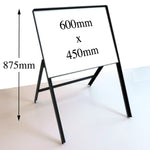 Size: 600x450mm / A-Frame - Steel / No Holes