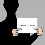 Size: 200x150mm / 3mm Alcom With Matt Lam / No Holes