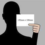 Size: 150x100mm / Photolum Vinyl / No Holes