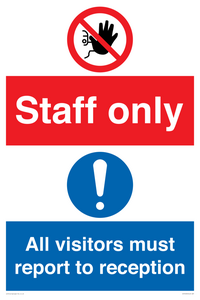 CA13432: Staff Only / All visitors must report to reception