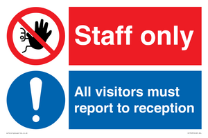 CA13432: Staff Only / All visitors must report to reception