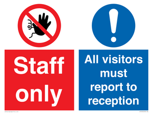 CA13432: Staff Only / All visitors must report to reception