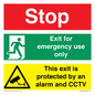 CA15405: Stop Emergency Exit Only CCTV