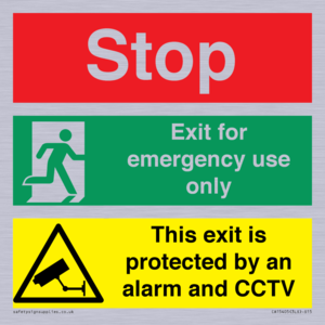 CA15405: Stop Emergency Exit Only CCTV