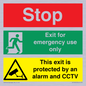 CA15405: Stop Emergency Exit Only CCTV