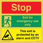 CA15405: Stop Emergency Exit Only CCTV