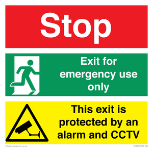 CA15405: Stop Emergency Exit Only CCTV