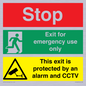 CA15405: Stop Emergency Exit Only CCTV