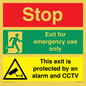 CA15405: Stop Emergency Exit Only CCTV
