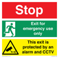 CA15405: Stop Emergency Exit Only CCTV