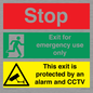 CA15405: Stop Emergency Exit Only CCTV