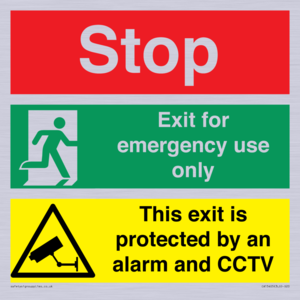 CA15405: Stop Emergency Exit Only CCTV