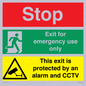 CA15405: Stop Emergency Exit Only CCTV
