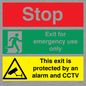 CA15405: Stop Emergency Exit Only CCTV