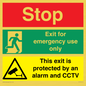CA15405: Stop Emergency Exit Only CCTV