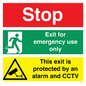 CA15405: Stop Emergency Exit Only CCTV