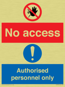 CA7385: No access. Authorised personnel only