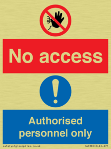CA7385: No access. Authorised personnel only