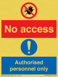 CA7385: No access. Authorised personnel only