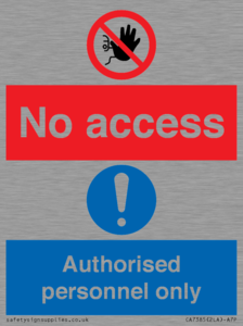 CA7385: No access. Authorised personnel only