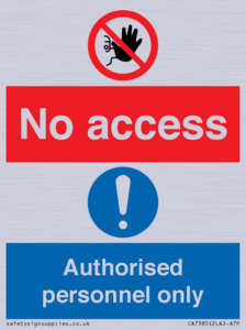 CA7385: No access. Authorised personnel only