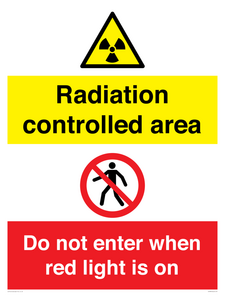 CA7895: Radiation controlled area Do not enter when red light is on