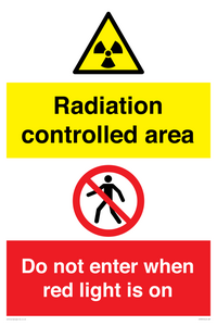 CA7895: Radiation controlled area Do not enter when red light is on