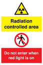CA7895: Radiation controlled area Do not enter when red light is on
