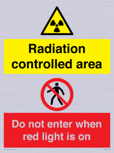 CA7895: Radiation controlled area Do not enter when red light is on