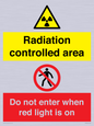 CA7895: Radiation controlled area Do not enter when red light is on