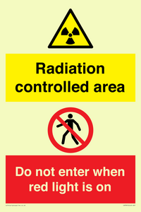 CA7895: Radiation controlled area Do not enter when red light is on