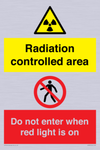 CA7895: Radiation controlled area Do not enter when red light is on