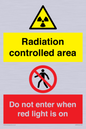 CA7895: Radiation controlled area Do not enter when red light is on