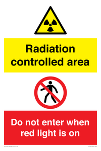 CA7895: Radiation controlled area Do not enter when red light is on
