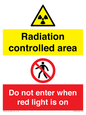 CA7895: Radiation controlled area Do not enter when red light is on