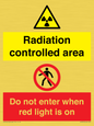 CA7895: Radiation controlled area Do not enter when red light is on