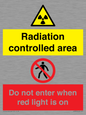CA7895: Radiation controlled area Do not enter when red light is on